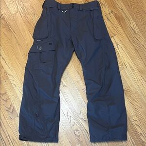 -Volcom Nimbus Aqua Lung Brown Snowboard Pants Size Medium